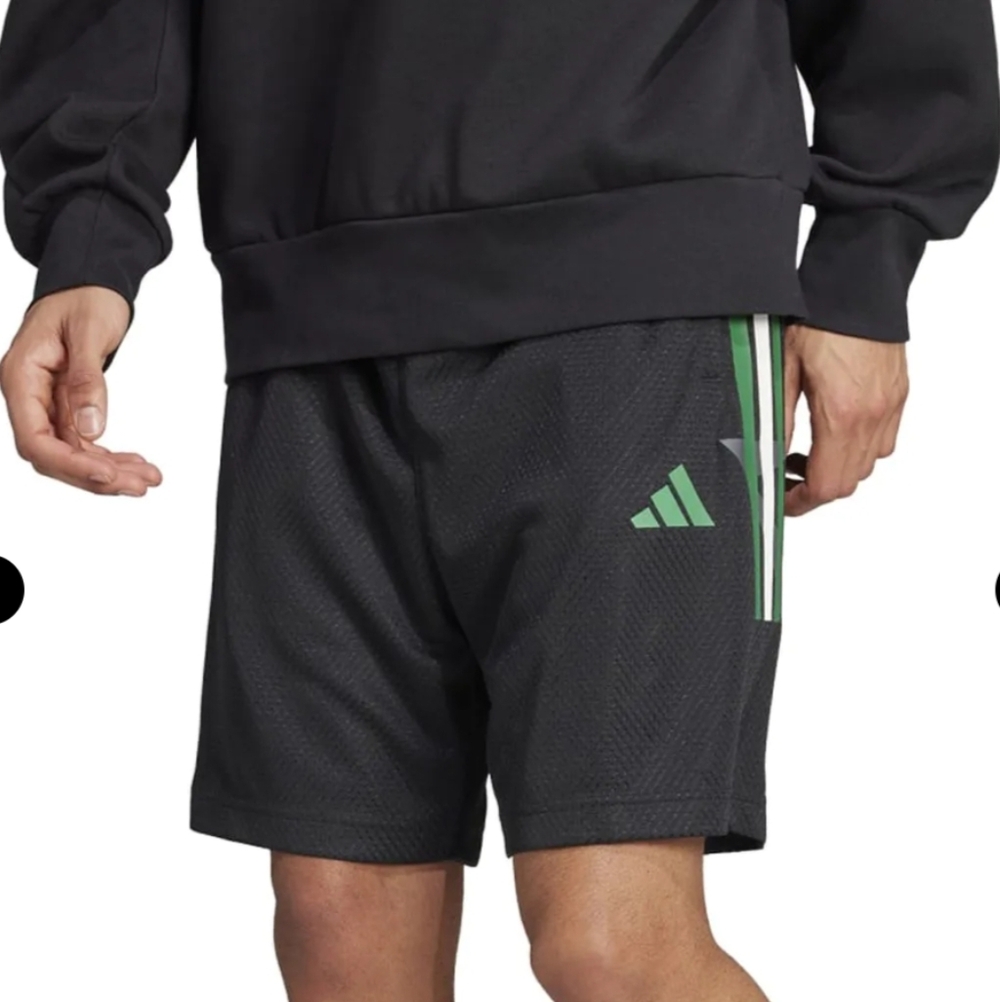 NWT Adidas Men's House Of Tiro Nations Pack Black Green & White Shorts Is Medium